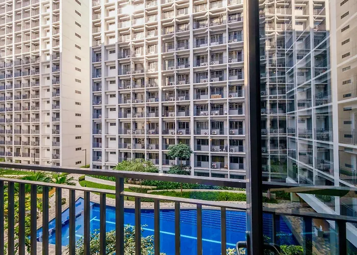 아파트 Mall Of With Balcony Facing Pool @ Shore2 마닐라