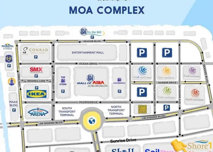 아파트 Mall Of With Balcony Facing Pool @ Shore2 *