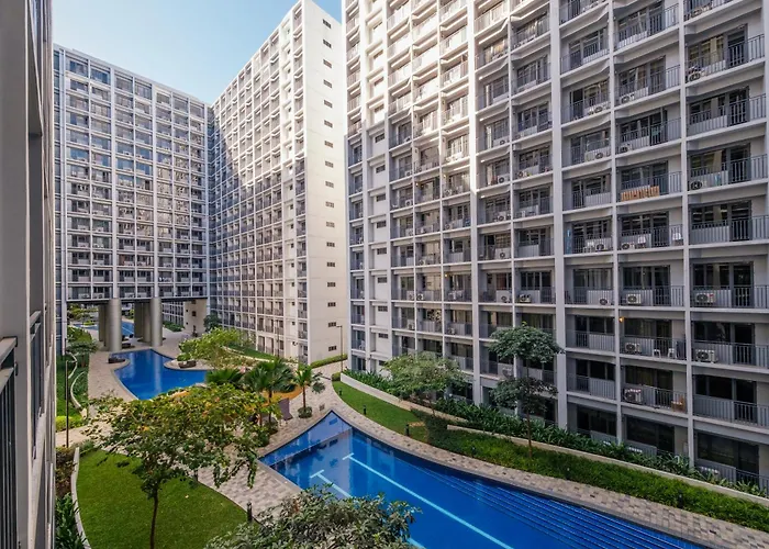 아파트 Mall Of With Balcony Facing Pool @ Shore2 마닐라
