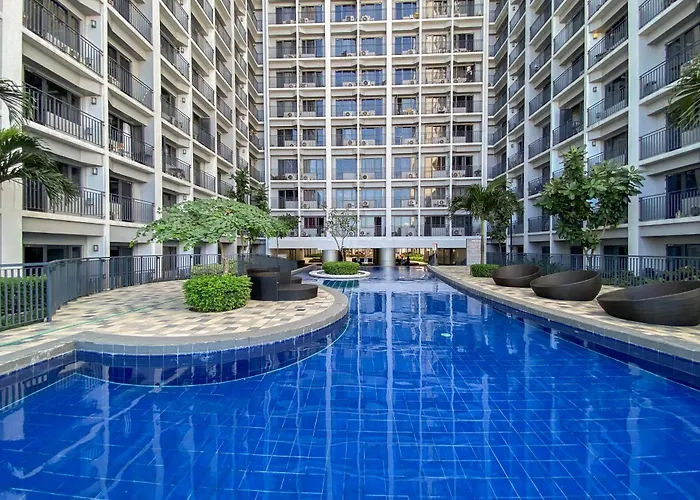 아파트 Mall Of With Balcony Facing Pool @ Shore2 마닐라